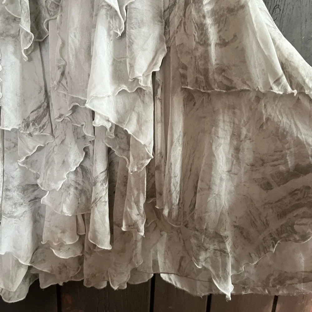 Free People Flowy Layered Maxi Skirt    Sz 2 - Picture 6 of 11